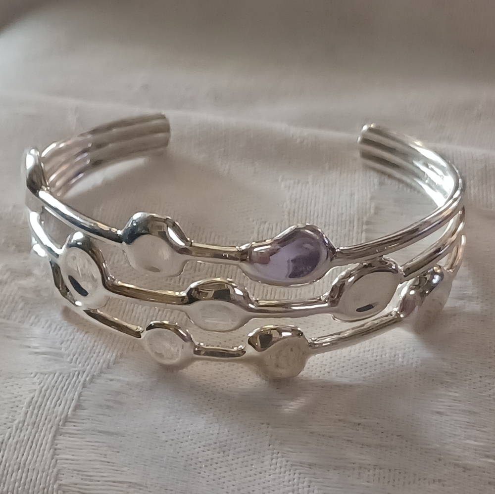 IPPOLITA Onda 3 Row Cuff Bracelet, Sterling Silver
